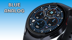 Blue Analog Watch Face Screenshot 1
