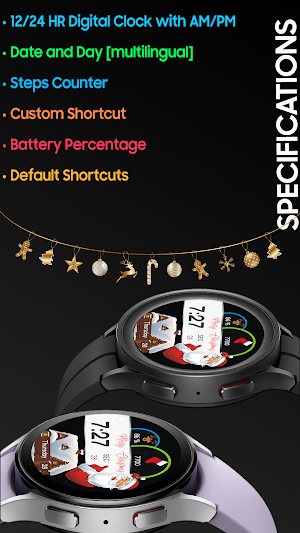 Christmas Digital Watchface Screenshot 3