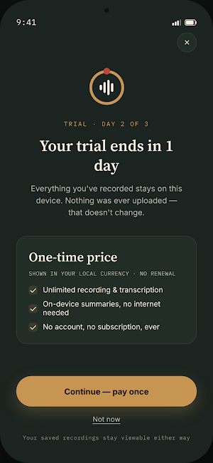 Verbatio: Offline Transcribe Screenshot 3