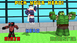 Superhero Champions: Blocky Universe Screenshot 1
