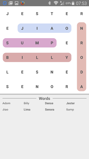 JANG CROSSWORD Screenshot 2