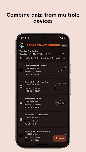 Sport Track Merger Screenshot 2