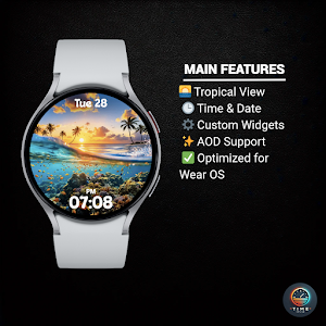 Palm Silhouette - watch face Screenshot 1