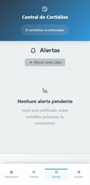 Gestor de Certidões Screenshot 3