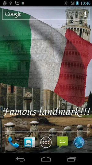 Italy Flag Live Wallpaper Screenshot 2