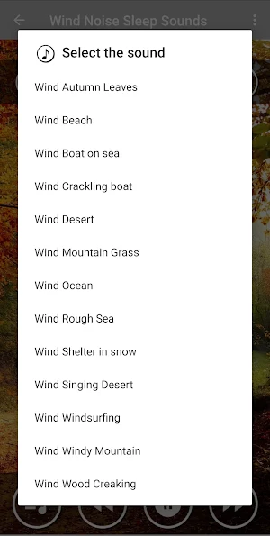 Wind Relaxing Sounds Screenshot 1