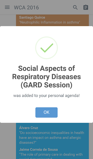 XXIII World Congress of Asthma Screenshot 2
