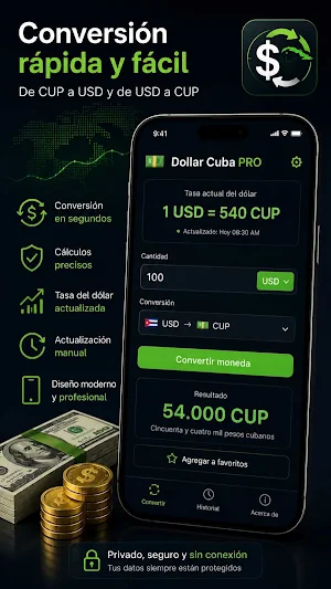 Conversor USD x CUP Screenshot 3