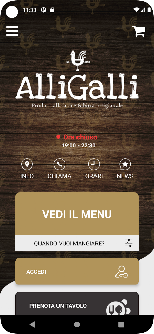 AlliGalli Ristorante Screenshot 0