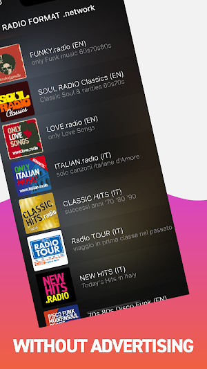 Radio Format thematic radios Screenshot 1