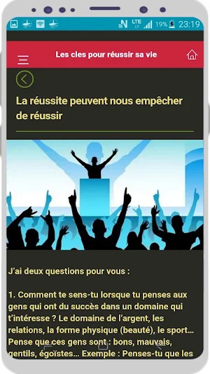 Les clés pour réussir sa vie Screenshot 1