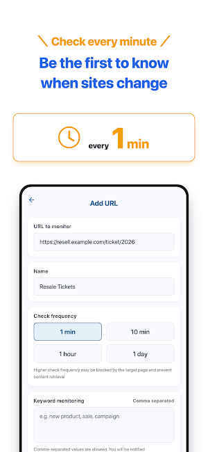 Kawatta - Website Monitor Screenshot 2