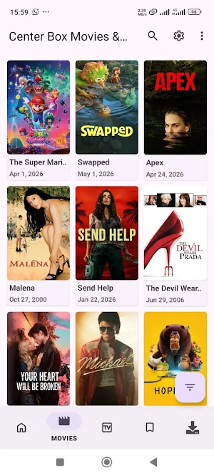 Center Box Movies & TVs Screenshot 3