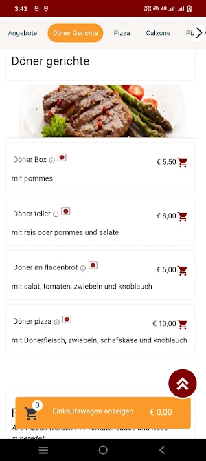Roma Pizzeria Heimservice Screenshot 2