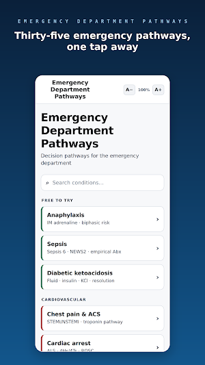 Emergency Department Pathways Screenshot 0