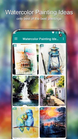 Watercolor Painting Ideas Screenshot 0