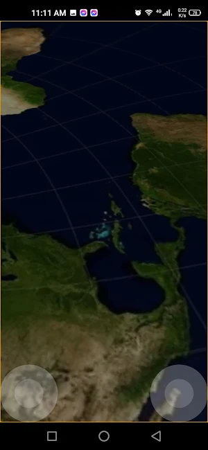 Stereographic Flat Earth Model Screenshot 0