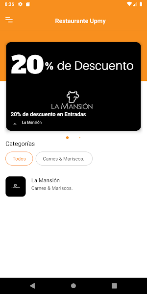 Restaurante Upmy Screenshot 2