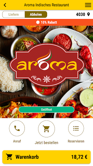 Aroma Indisches Restaurant Screenshot 0
