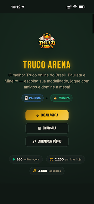 Truco Online Paulista  Mineiro Screenshot 0