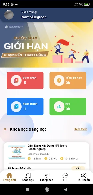 E-learning DIVA Screenshot 1