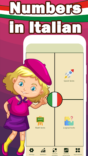 Numbers in Italian language Screenshot 0