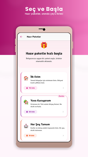 Çeyiz Listesi: Bohçam Screenshot 1