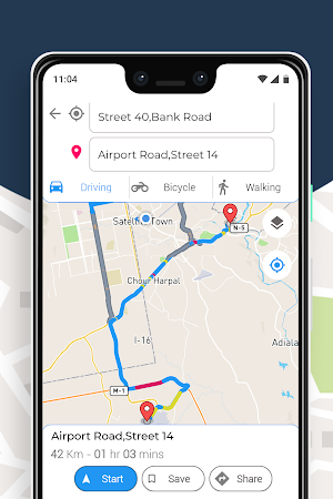 MAPS & Navigation - GPS Voice Driving Directions Screenshot 1