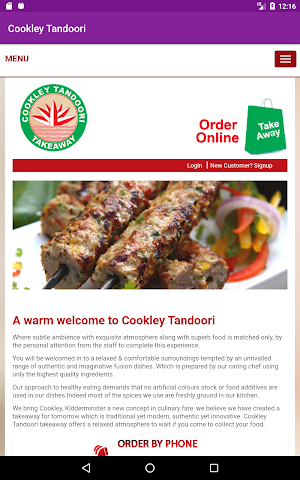 Cookley Tandoori Screenshot 0