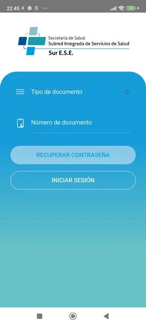 Subred Sur App Screenshot 2