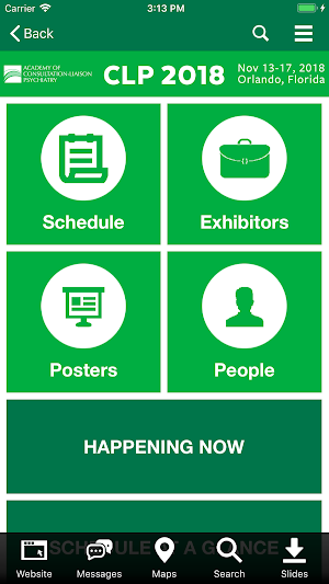 ACLP Events Screenshot 2