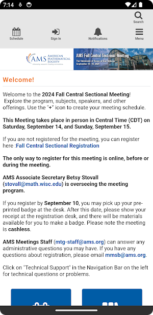 AMS Fall 2024 Central Screenshot 1