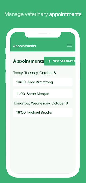 Veterinary Clinic Calendar Screenshot 2