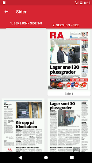 Rjukan Arbeiderblad eAvis Screenshot 3