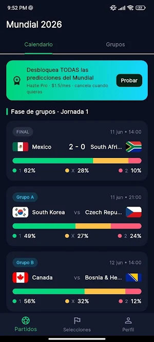 Predictor Mundial 2026 Screenshot 0