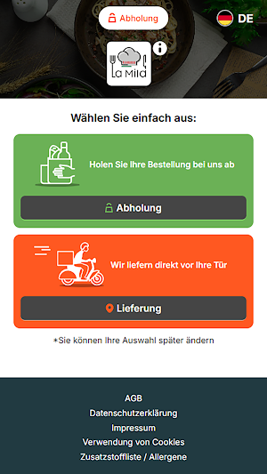 La Mila Lieferservice Screenshot 1