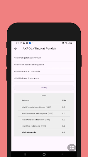Kalkulator Akademik Polri Screenshot 2