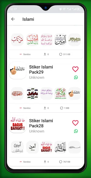 WA Islamic Stickers Pack Screenshot 2