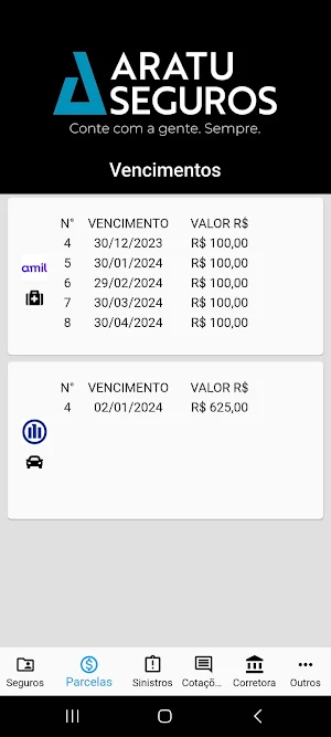 Aratu Seguros Screenshot 1
