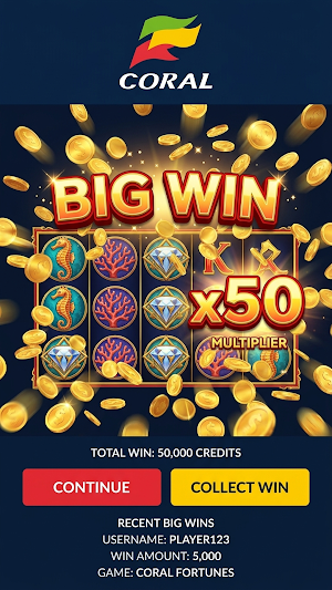 Coral Casino App Screenshot 1