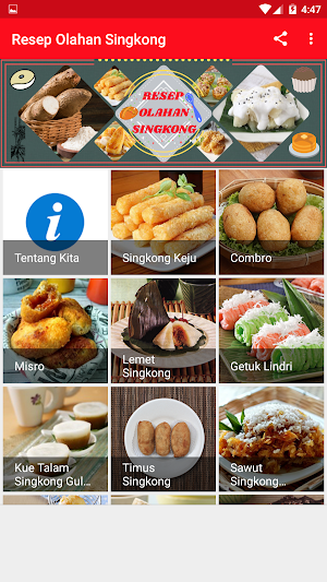 Resep Olahan Singkong Screenshot 1