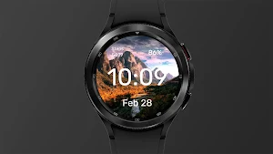 Mountains at Sunset Watch Face Screenshot 2