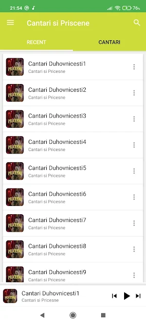 Cântări duhovnicești Pricesne Screenshot 1