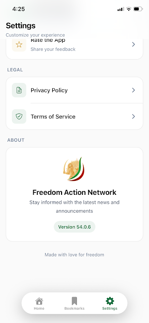 Freedom Action Network Screenshot 1