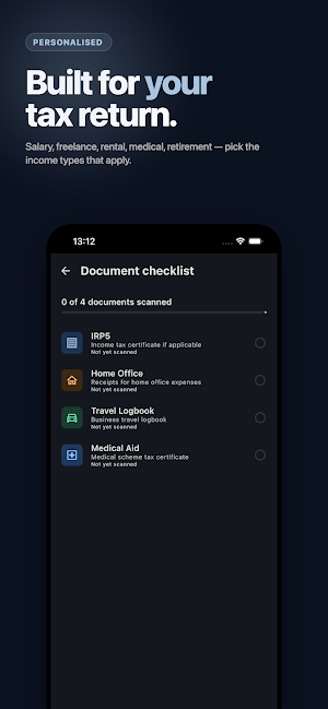 TaxScanZA: SA Tax Scanner Screenshot 0