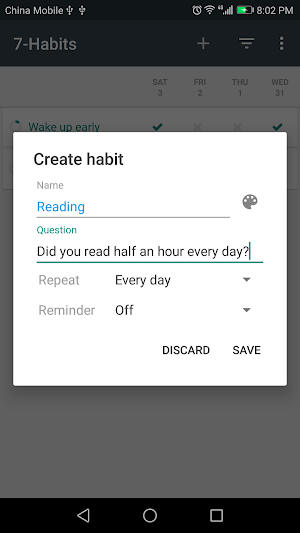 Habit Tracker Screenshot 1