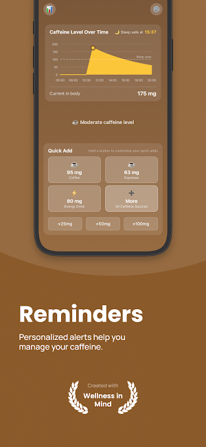 CaffeineTrack – Sleep Better Screenshot 1