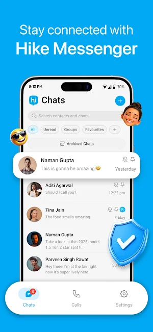 Hike Messenger Screenshot 0