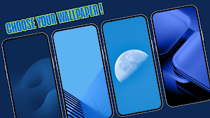 Blue Aesthetic 4K Wallpaper Screenshot 1