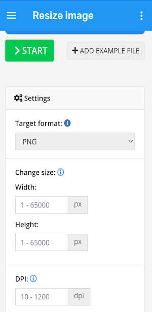 Resize image Screenshot 0